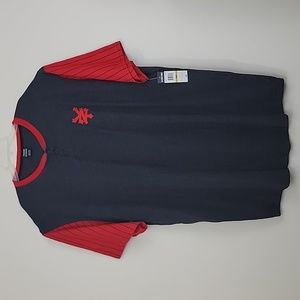 NWT Zoo York Gray Polo Shirt Red Striped Short Sleeve Shirt 4XL